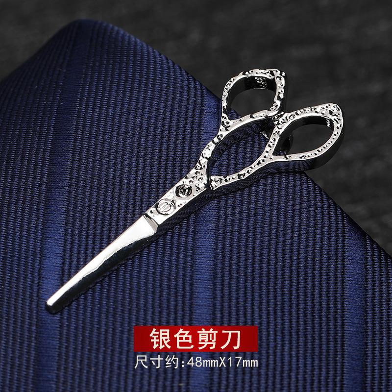 Men'S Gold Fashion Tie Clip Business Dress Wedding Simple Men'S And Women'S Pins Korean Version Suit Security Collar Clip