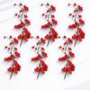 6Pcs Blossom Branch Dessert Toppers Cake Decoration Flower Pick for Birthday Cupcake Wedding Party Cake Festive