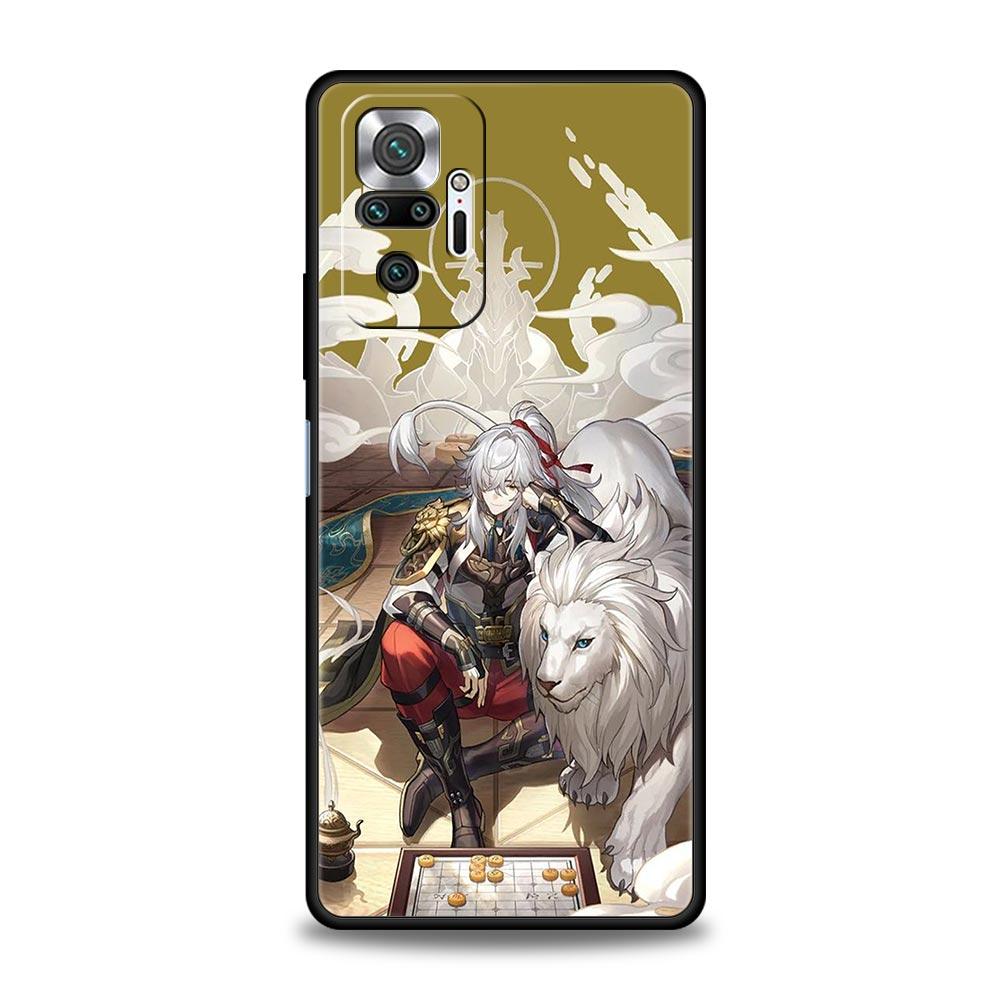 Honkai Star Rail Blade Jing Yuan Phone Case For Xiaomi Redmi Note 12 5G 11 10 Pro Plus 9S 9 8 7 9T 8T 10C 9C 9A K50 Gaming Cover