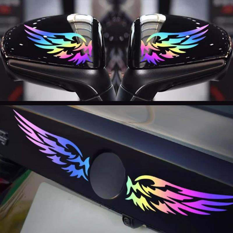 SCIONE Colorful Laser Car Stickers Cover Scratches Electric Car Stickers Body Stickers Motorcycle Tail Box Stickers Waterproof Sunscreen Stickers