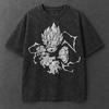 2026 Anime Dragon Ball Vintage Washed Oversized TShirt Man Women Cotton Short Sleeve Tee Casual Top Mens Clothing Y2k Harajuku