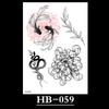 Flower Sketch Tattoo Sticker, Black And White Half Arm Tattoo Sticker, Waterproof And Sweat Proof Tattoo