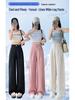 2026 Summer Women's Wide-Leg Cotton Linen High-Waist Casual Pants with Sun Protection