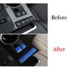 Blue Aluminum Electronic Handbrake Button Cover For Toyota Highlander -