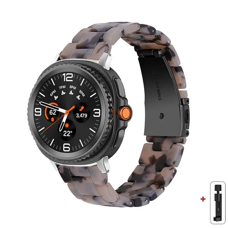 

Смоляной ремешок для Samsung Galaxy Watch 8 40 44MM/8 Classic 46мм Прозрачный ремешок Женский браслет для galaxy Ultra 2025/7 47мм Correa for galaxy 8 44mm