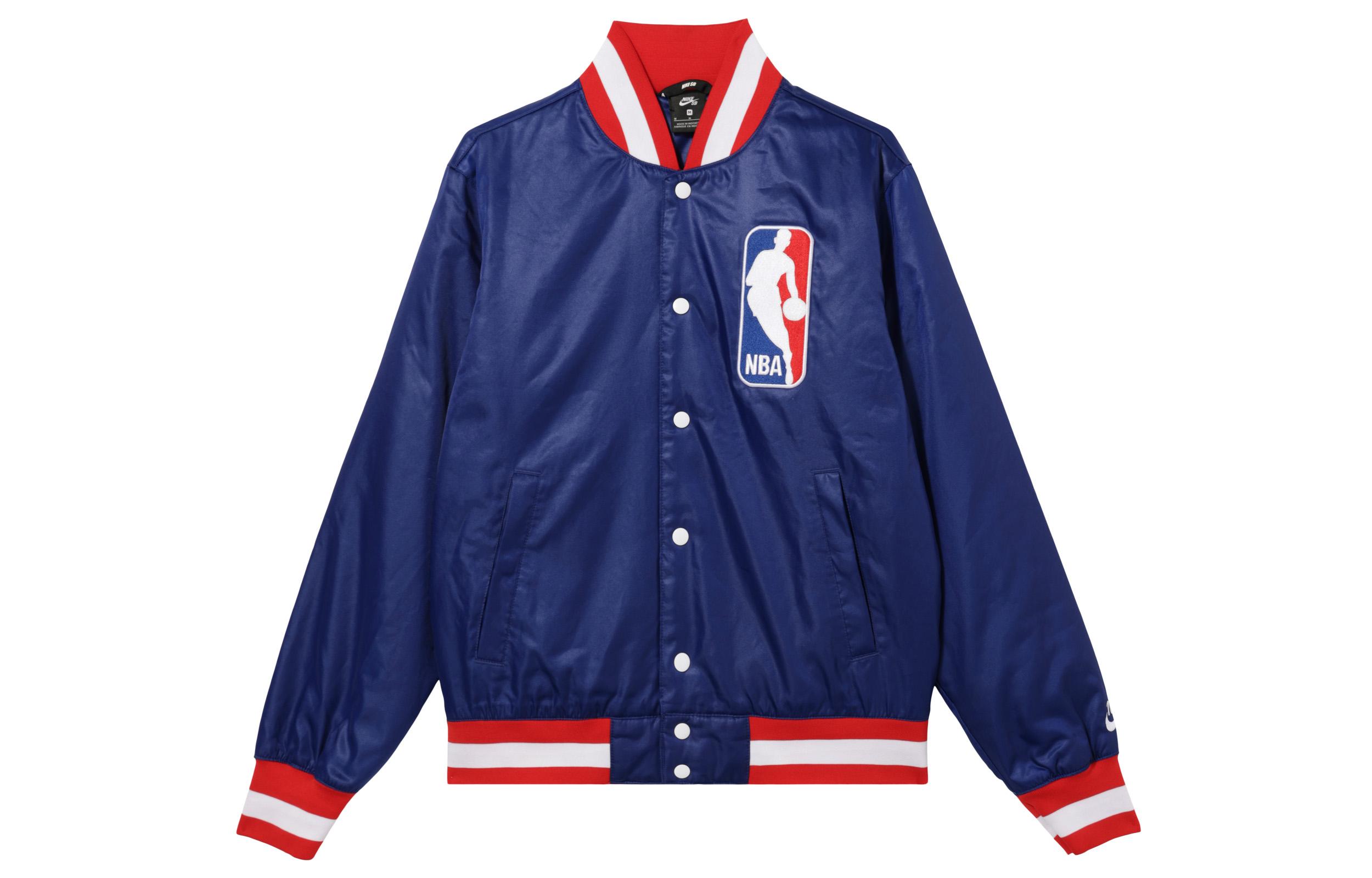 Nike Baseball Jacket Men s Blue AH3393-455 XL