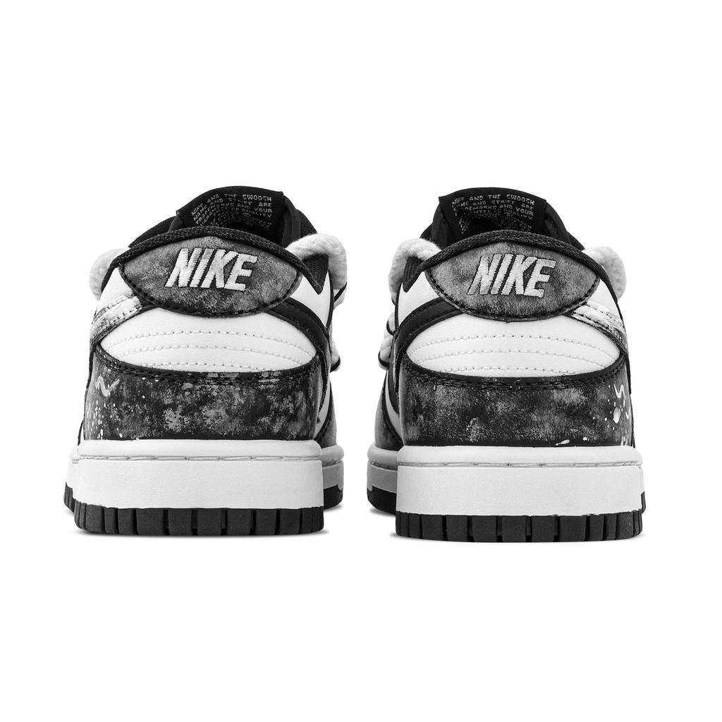 Nike Dunk Dragon's Eye Looking Back Slijtvast Lage top Skateboard Schoenen Unisex Zwart Wit DD1391-100(Team773-)