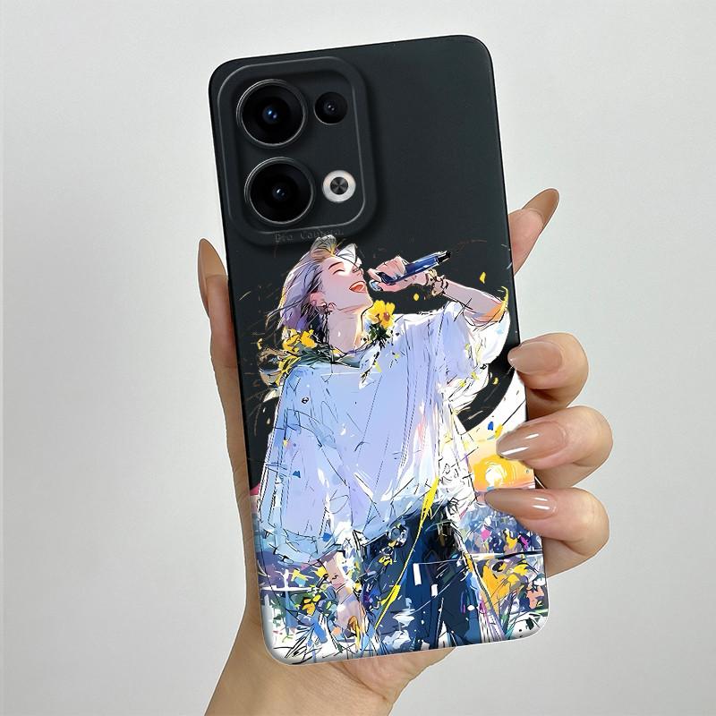 For OPPO Reno 13 CPH2689 Reno13 Phone Case Soft Silicone Funda Sweet Painted Fashion Cartoon Bumper Coque Printed Back Cover