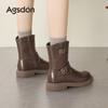 Brown Martin Boots New Autumn Retro British Style Boots Small Platform Short Boots