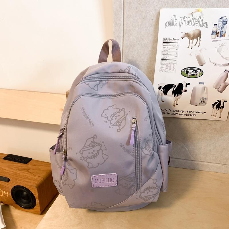 Студенческий школьный рюкзак с мультяшным принтом для девочек — фото 18