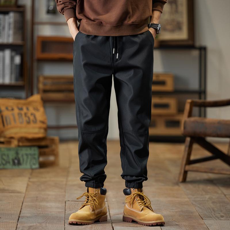 

Весенне-летние мужские брюки для ног, повседневные брюки, модные, джокер, свободные, прямые, износостойкая, мягкая и удобная ткань. 5XL