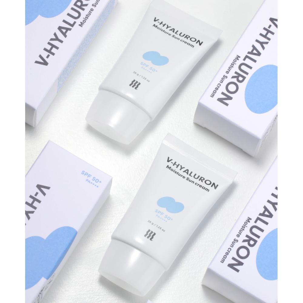 Merzy [2pack] V Hyaluronic Acid Moisture Sun Cream  2 Pieces  +2 Sunscreen Samples