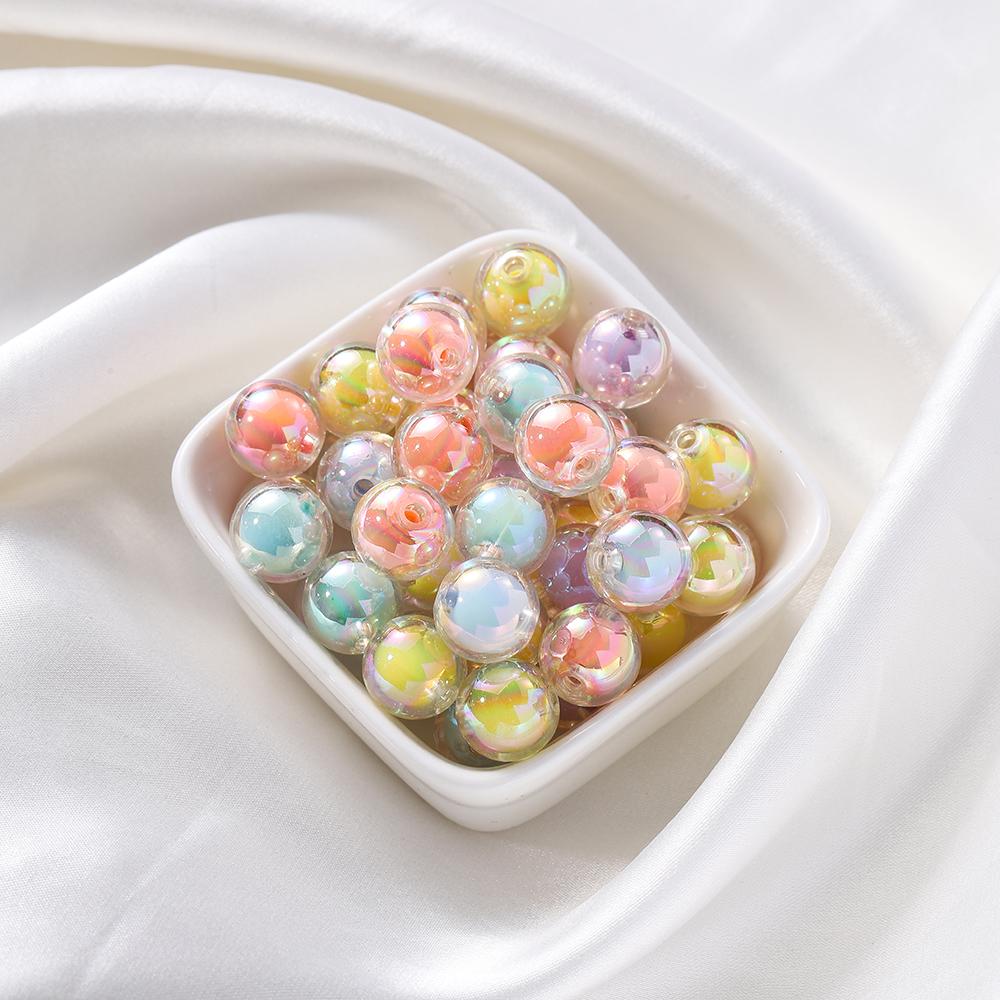 

30-50 шт. 8-15 мм круглые акриловые прозрачные матовые AB цвета свободные бусины-разделители для самостоятельного изготовления ювелирных изделий аксессуары ручной работы 8mmx50pcs