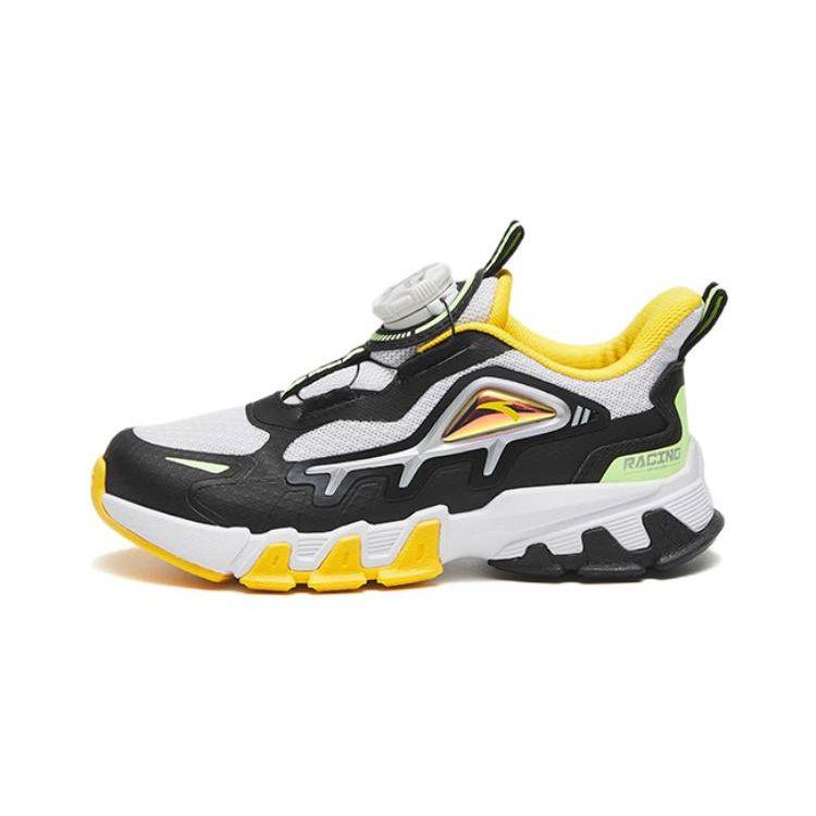 Anta Mountain Language Non-Slip Wear-Resistant Sports Casual Shoes Kids Sneakers White Black Yellow 312319980-2