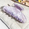 The Oval Hair Clip Exudes A High-end Feel. The Half-tied Shark Clip At The Back of The Head Is A Fashionable Hair Accessory