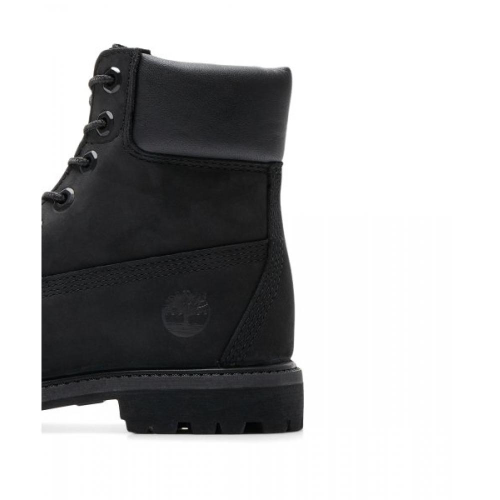 Timberland Womens 6 Inch Premium Boots   Black Nubuck  8658a 001