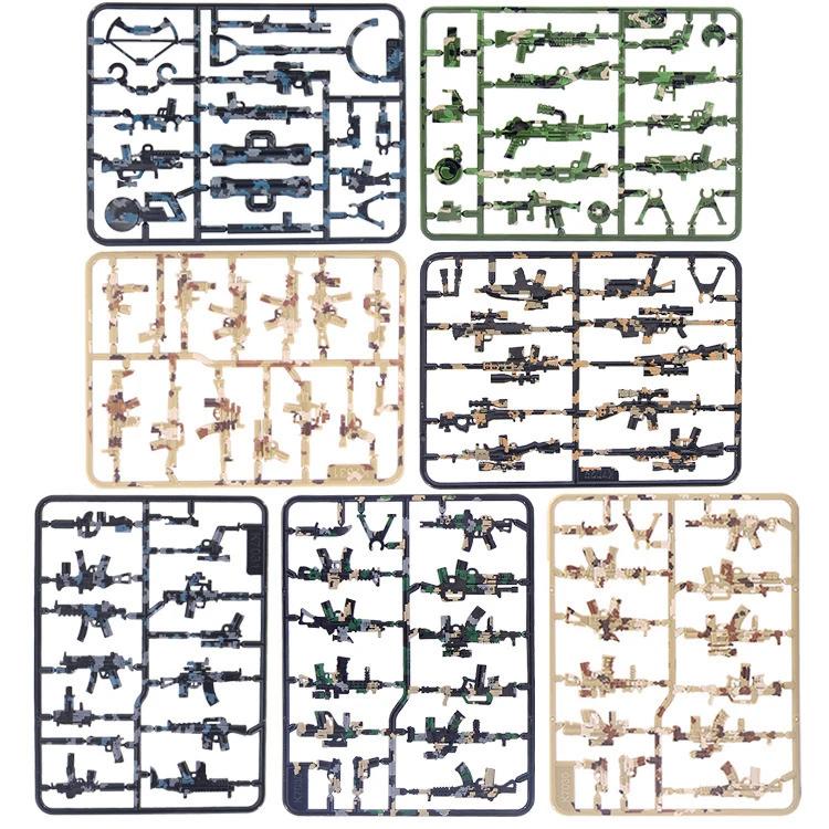 98K Military Weapon Accessories Guns Bricks Swat Sniper Rifle Pistol Soldier WW2 Army MOC Part Military Building Block Model