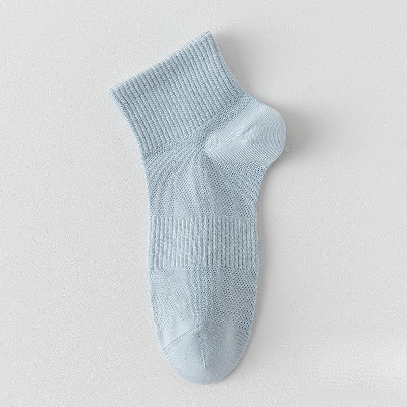 Sock Summer Light Pure Cotton Anti-bacterial and Deodorizing Mesh Breathable Without Bones Anti-slip and Anti-drop Heel