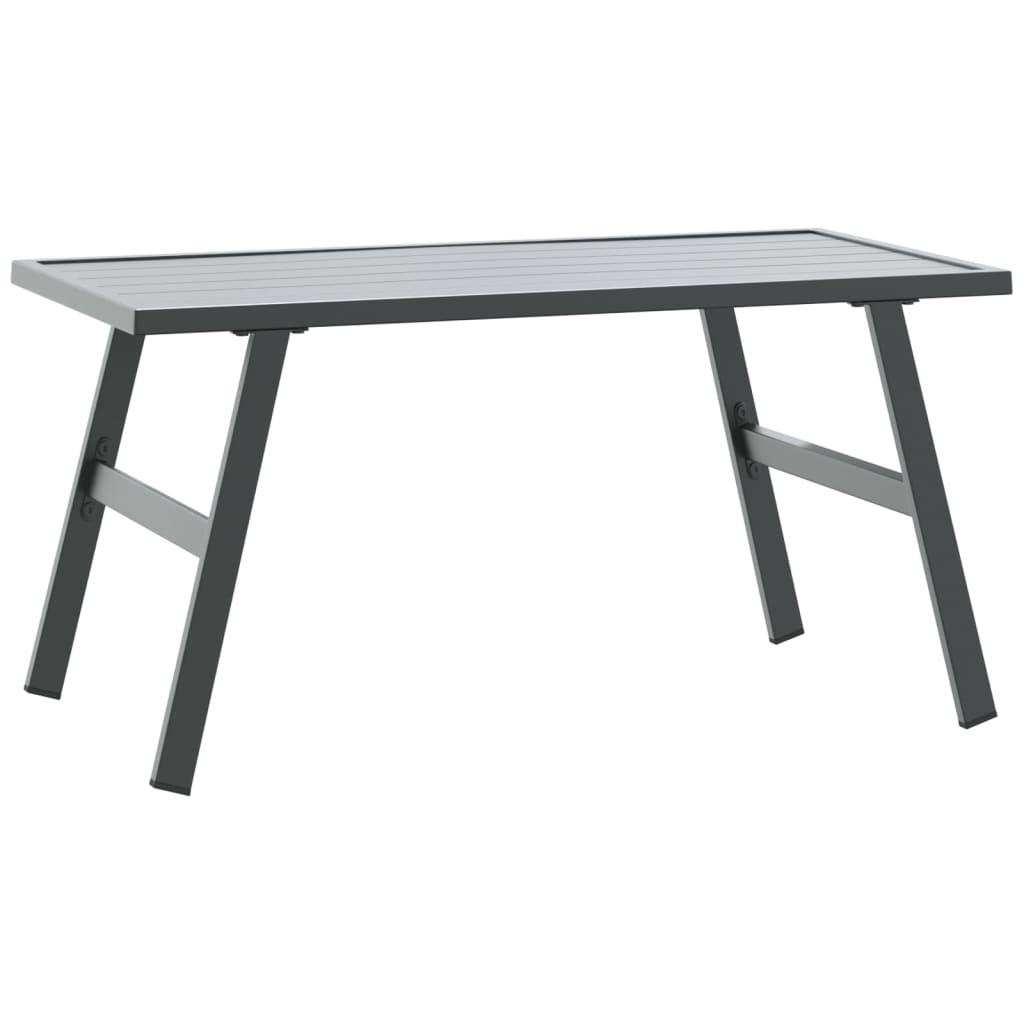 Garden Benches Set of 4 with Cushions Black Powder Coated Steel