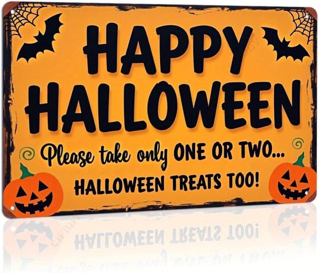 Halloween Poster On the Wall, Metal Plaque 20x30cm