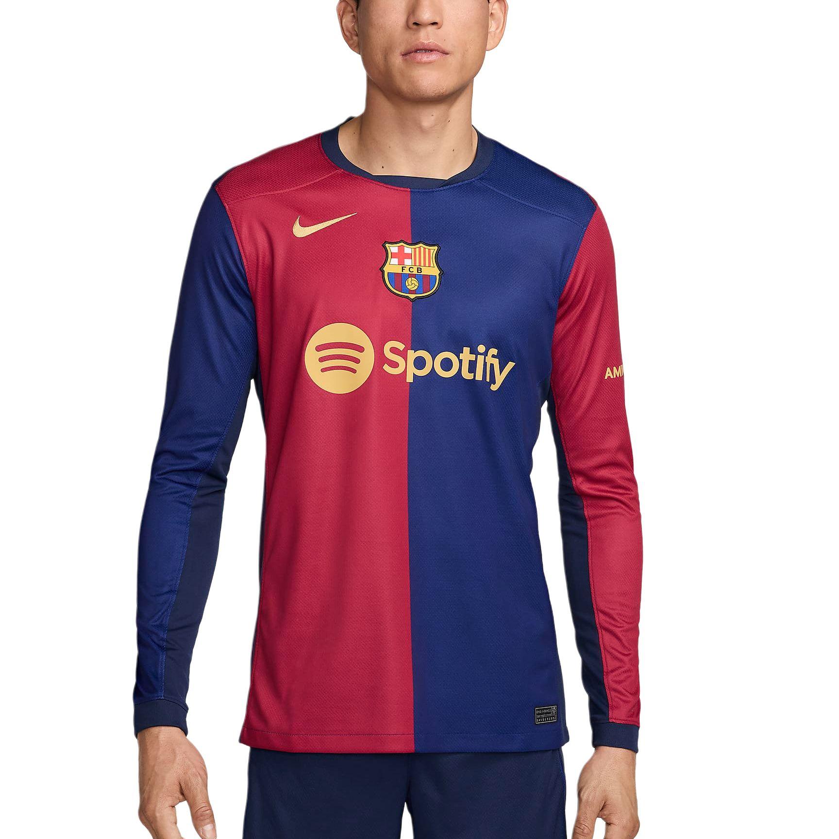 

Nike Fc Barcelona 2024/25 Stadium Home Men s Nike Dri FIT Soccer Replica Long Sleeve Jersey FN8806-456 M (8–10)