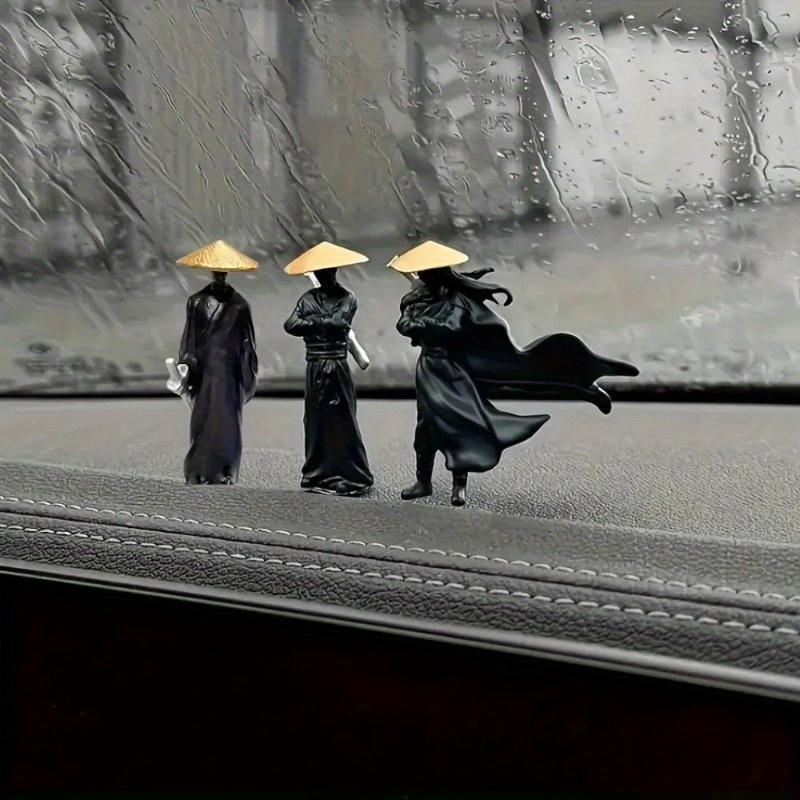 

3Pcs 50mm Resin Mini Figures Model Ancient Japanese Ninja Chinese Samurai Warrior Modeling Cool Miniature Car Decoration Gifts 3Pcs