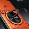 For Samsung Galaxy S24 FE Magnetic Case Ring Holder Foldable Kickstand TPU PC Phone Cover with Camera Lens Slider