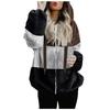 Women Fashion Hooded Sweatshirt Coat Winter Warm Pocket Cotton Coat Outwear