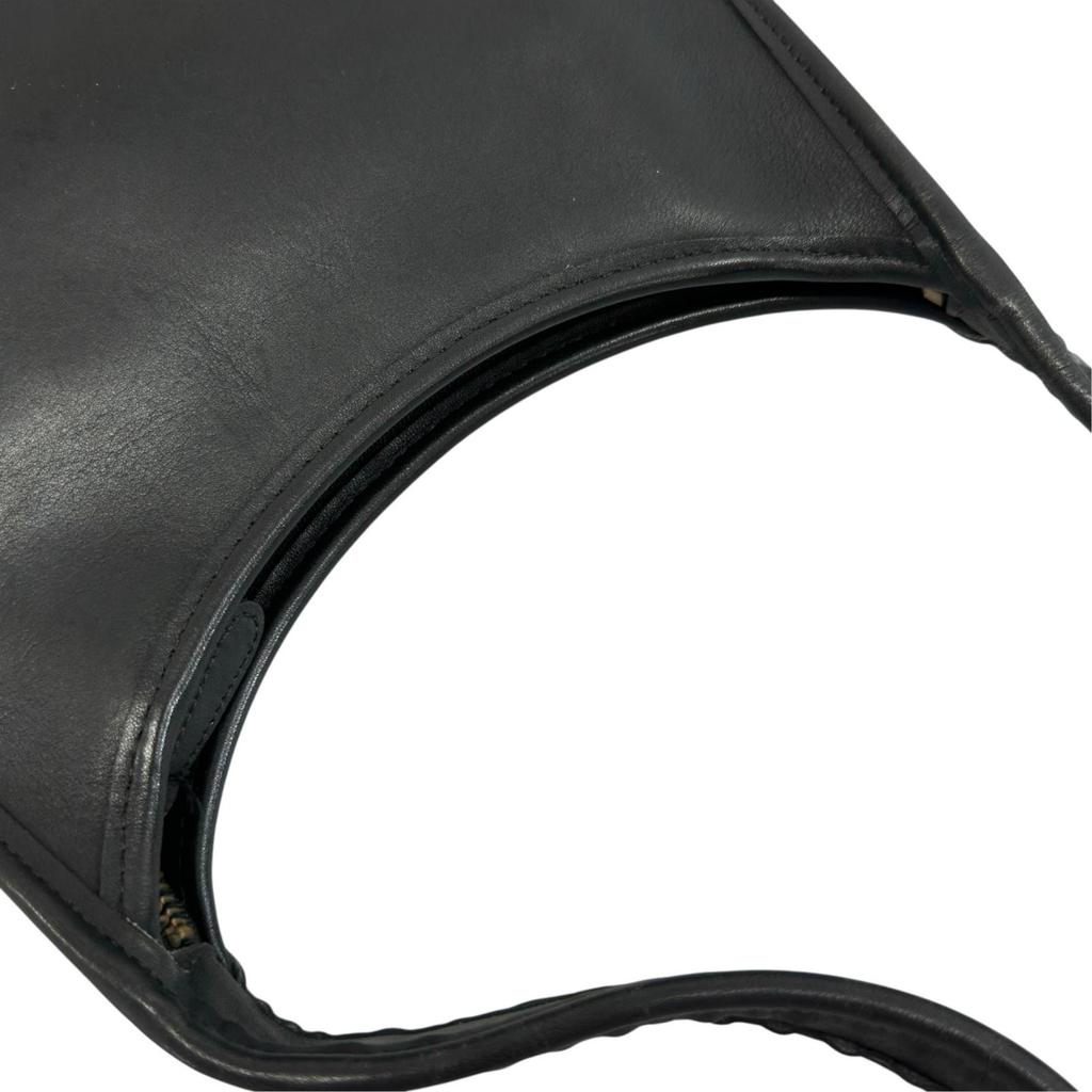 COACH Old Coach Ergo 9020 Handbag black Women one belt used