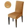 Waterproof Elastic Chair Cover Dining Room Solid Color Chair Slipcover Spandex Removable Chair Seat Cover for Kitchen Wedding