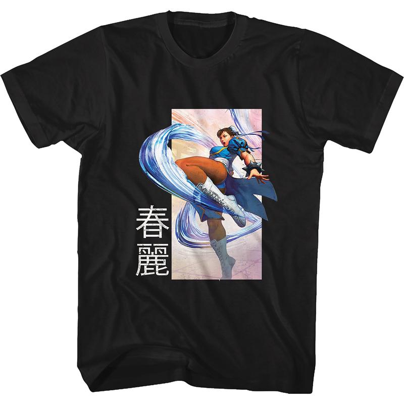 Street Fighter Game Pattern Printed T-Shirt Men's Fashion Casual Wear Short Sleeve Loose Comfortable T-Shirt Daily Men Clothing