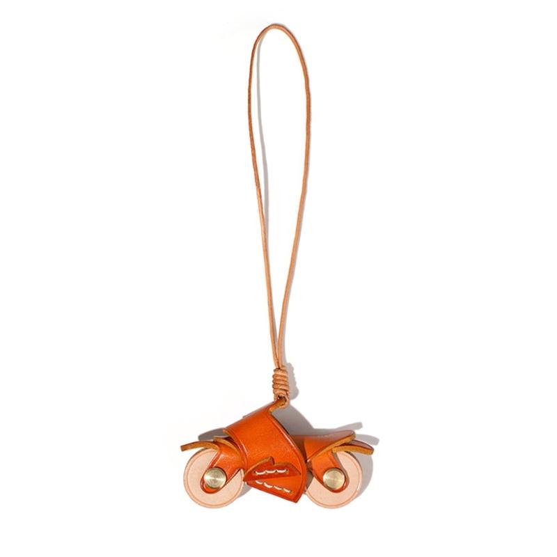 

Cute Mini Motorcycle Keychain Accessory Bag Decoration for Bags and Backpacks with Individualized Design Options жовтий