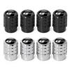4PC Aluminium Car Tire Valve Stems Cap Gear-Shaped-Valve For Volkswagen TSI TDI R32 MK4 GTI Golf Polo Tiguan Passat Jetta Touran