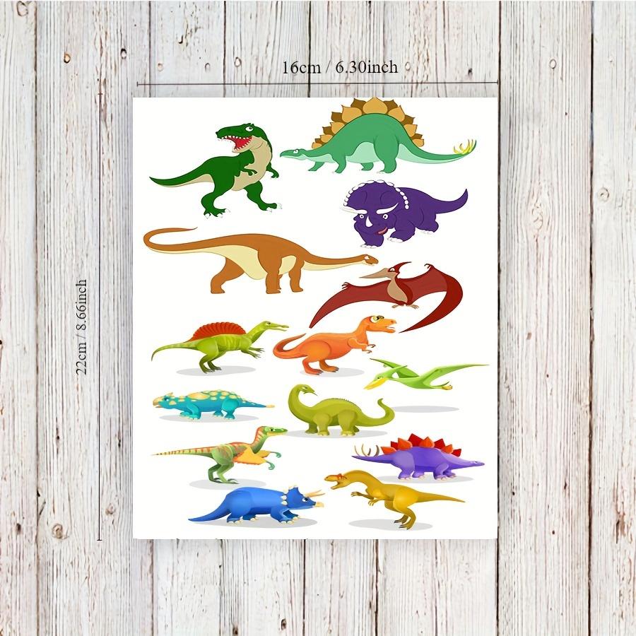 1pc/3pcs Big Dinosaur Party Temporary Tattoo Transfers, Tyrannosaurus T-Rex And More Festive Body Stickers, Cartoon Fake Tattoos For Boys And Girls