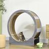 Cat Wheel with Brake, Scratching Pads - Grey