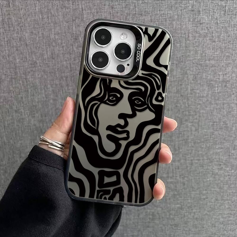 Painted Phone Case for iPhone 11 14 15 16 iPhone 17 11 12 13 for 17 14 15 16 Pro14 15 16 Pro Max for Samsung S25 Ultra S24 S25 A36 A56 A16 Hard Cover