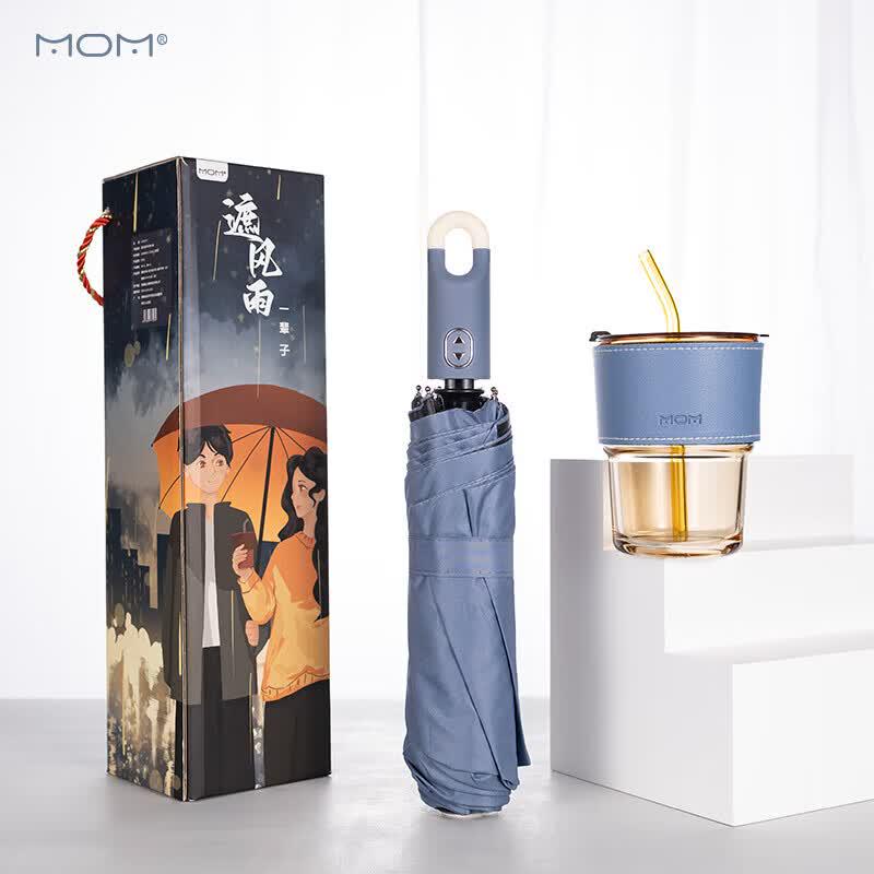 MOM Portable Glass Cup Set with Straw