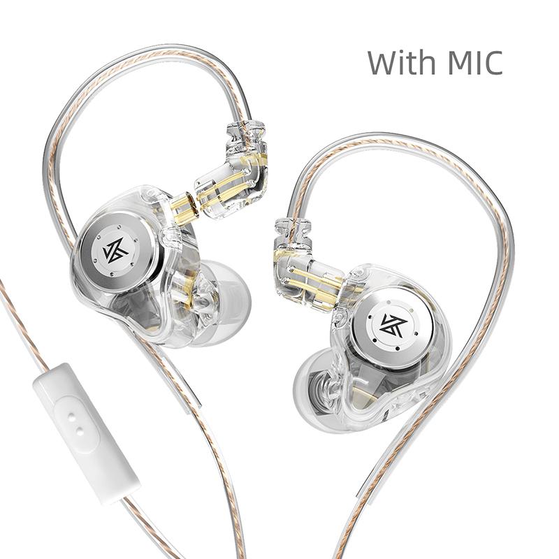 KZ EDX PRO Headphones Wired HIFI Stereo Bass Music Cable Earplugs In-Ear Sports Headphones Noise Reduction Game Headphones.