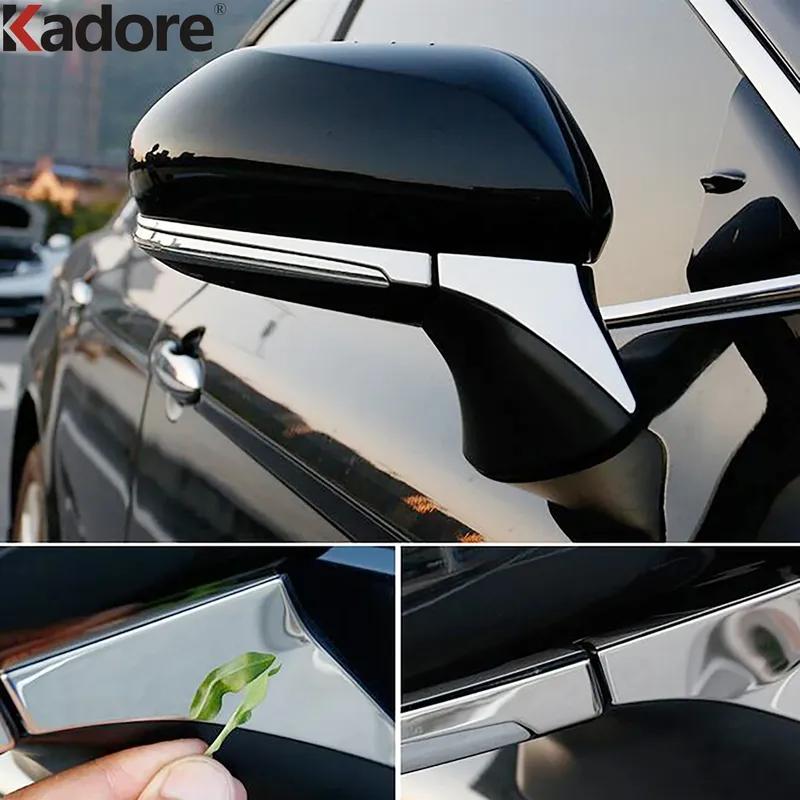 Rearview Mirror Cover Trim For Toyota Camry 70 2018-   2024 2025 Chrome Car Side Mirrors Molding Strip Accessories
