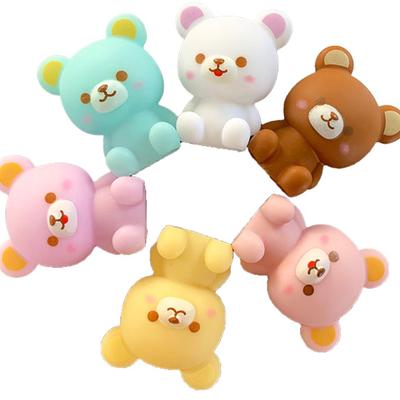 Bath Toy Figure Pukapuka Pastel Bear 6 Types X 1 Piece of Each Set of 6 Capacity for Home and Birthday Toys Toys Dolls Figures Bathroom Toys Toys