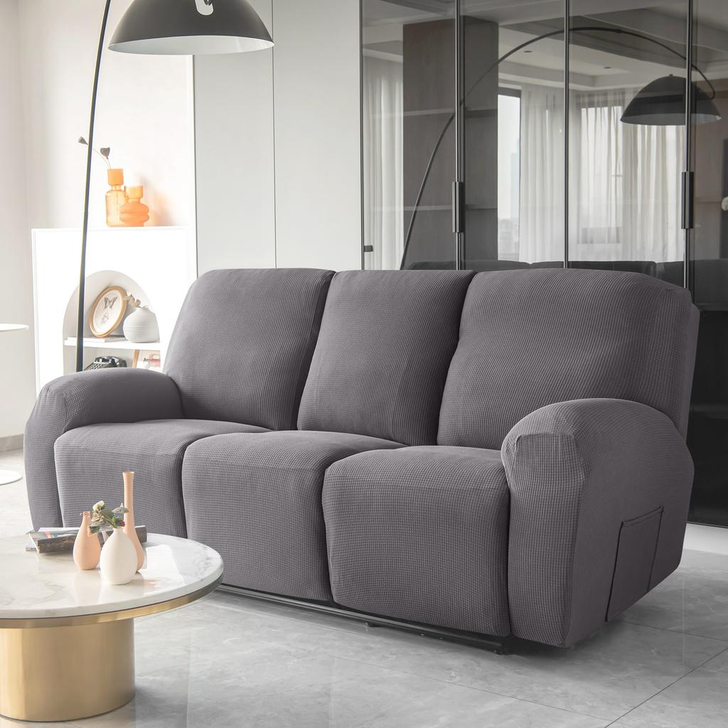 Water Repellent Recliner Sofa Cover Stretch Jacquard Slipcover Washable Relax Armchair Cover