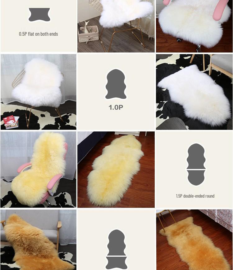 Australian Sheepskin Wool Seat, Floor, and Sofa Cushion Mat