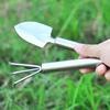Stainless Steel Gardening Tool Small Garden Tool for Hand Rake Trowel Potted Plants Balcony Planting Transplanting