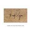 30pcs Natural Kraft Paper Thank You Card Enterprise Store Business Thank You Order Card Wholesale Custom Gift Decoration Card