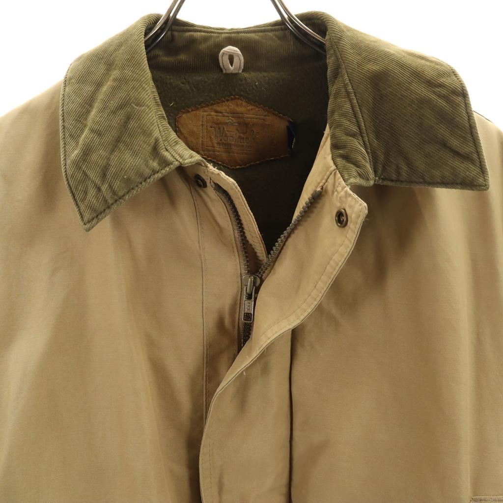 Woolrich Anni '90 Made in USA Vecchio cappotto con colletto in velluto a coste M beige da uomo Usato