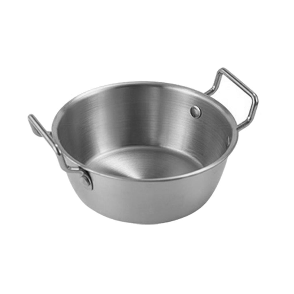 304 Stainless Steel Serving Bowl for Students and Families Practical Salad Bowl Metal Food Container for Household Use