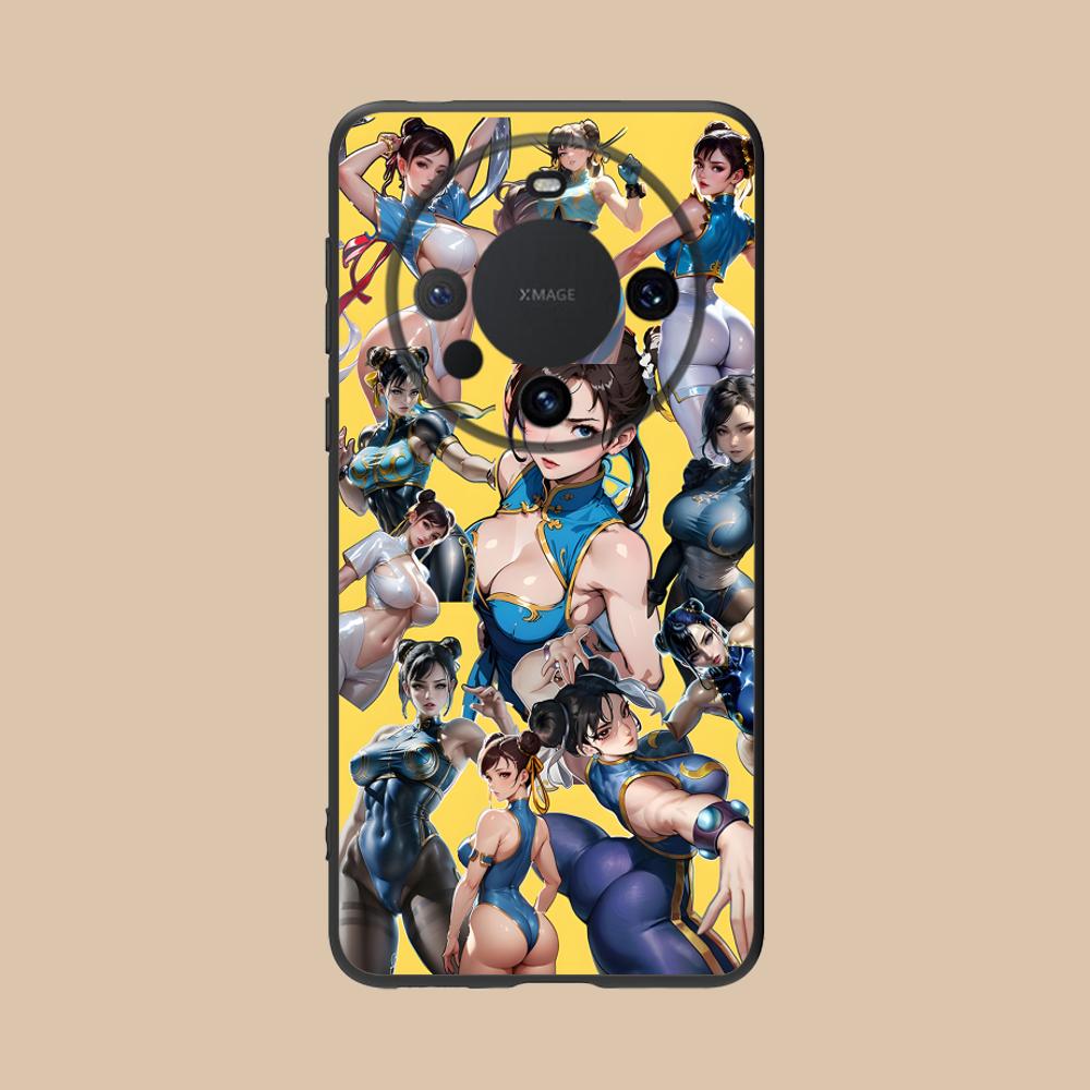 Street Fighter Chunli Phone Case for Huawei Mate 60 50 40 30 20 10 Pro Plus Lite E 5G Colorful Printing Cover Cover Luxury