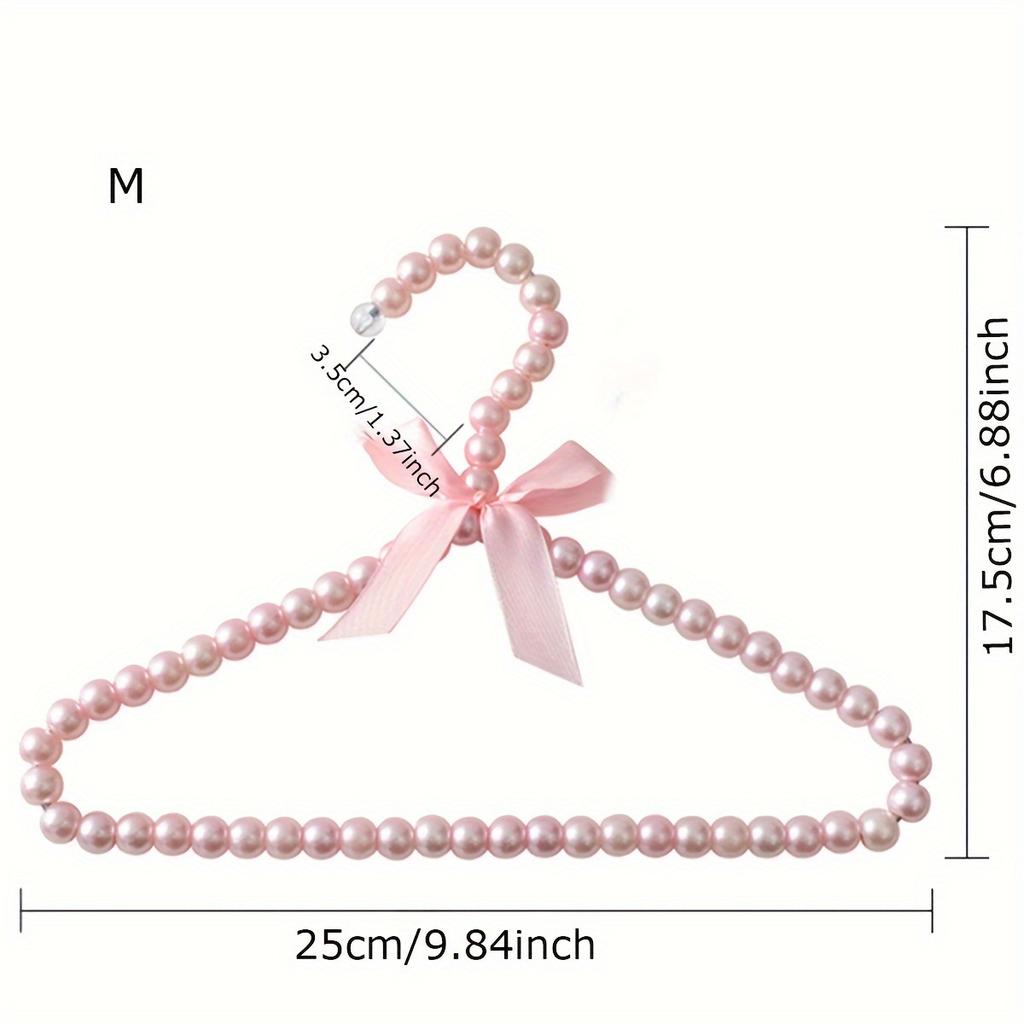 1pc Pet Pearl Hanger, Cat and Dog Hanger, Cute Mini Bow Small Hanger, Suitable for Clothes, Pet Clothing and Accessories
