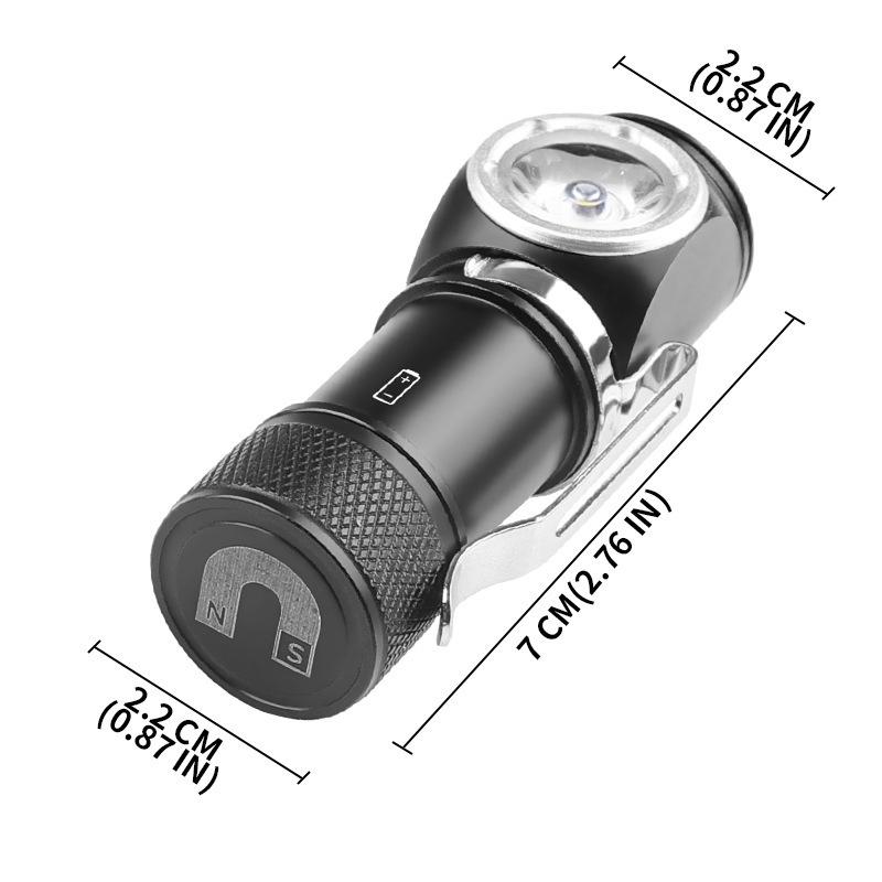P8 LED Mini Flashlight with Type-C, Magnetic, Pen Clip, and Lightweight Headlamp.