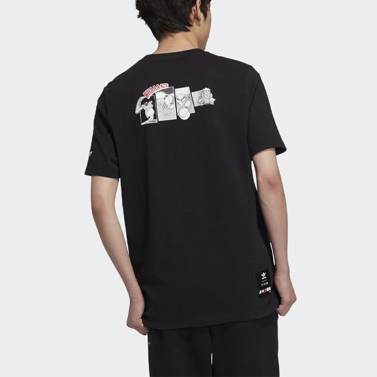 Adidas Originals X Pixar Graphic Print Short Sleeve T-Shirt Unisex Tops Black HD9087
